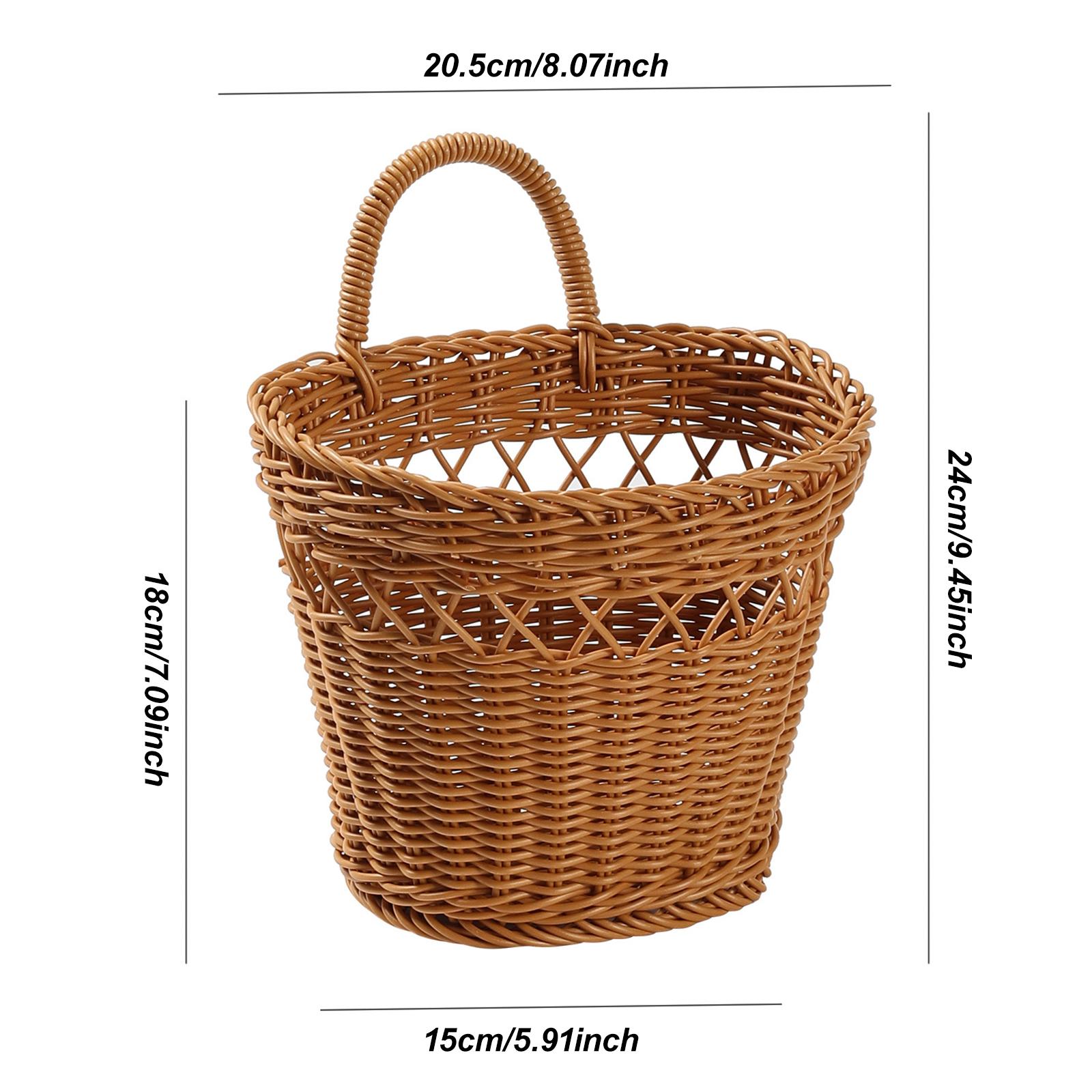 Garden Storage Box - Cesta Colgante Tejida de Material PE,