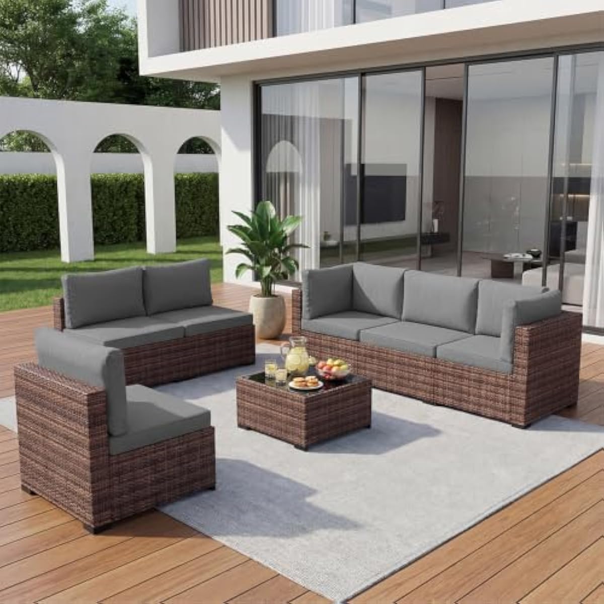 Outdoor Furniture Plus - Conjunto de muebles de jardín de