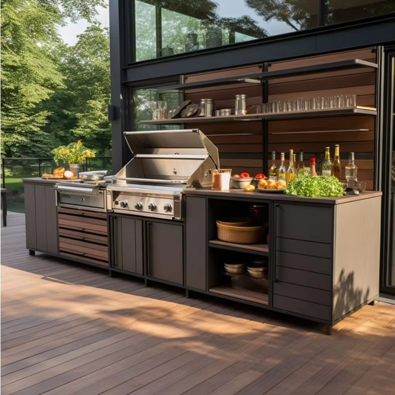 Outdoor Furniture Easy To Clean - # Mueble de Cocina para Terraza