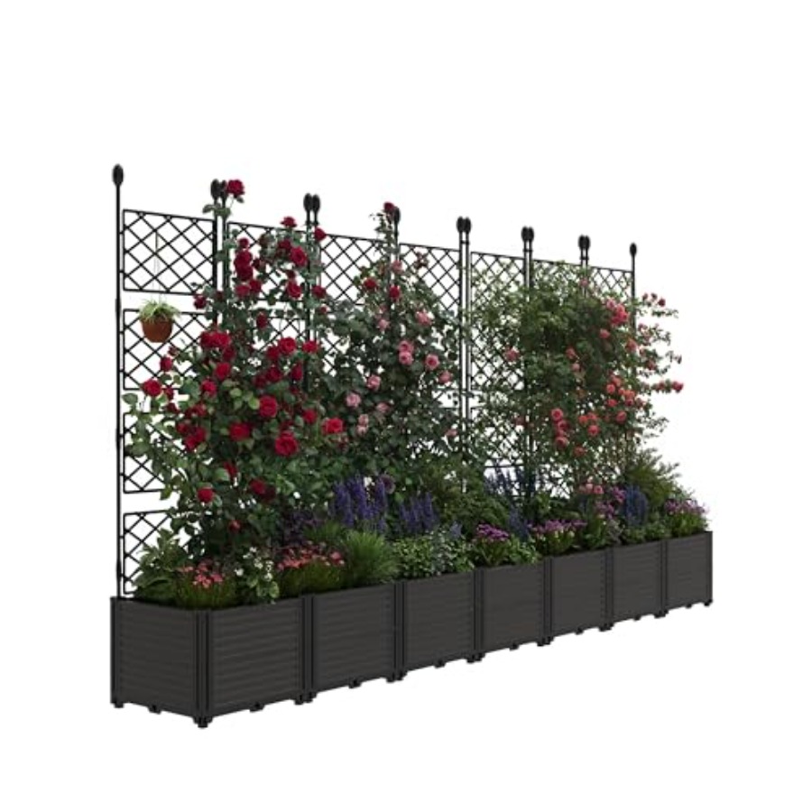 Planter Raised Metal - Kit de 7 piezas de jardineras