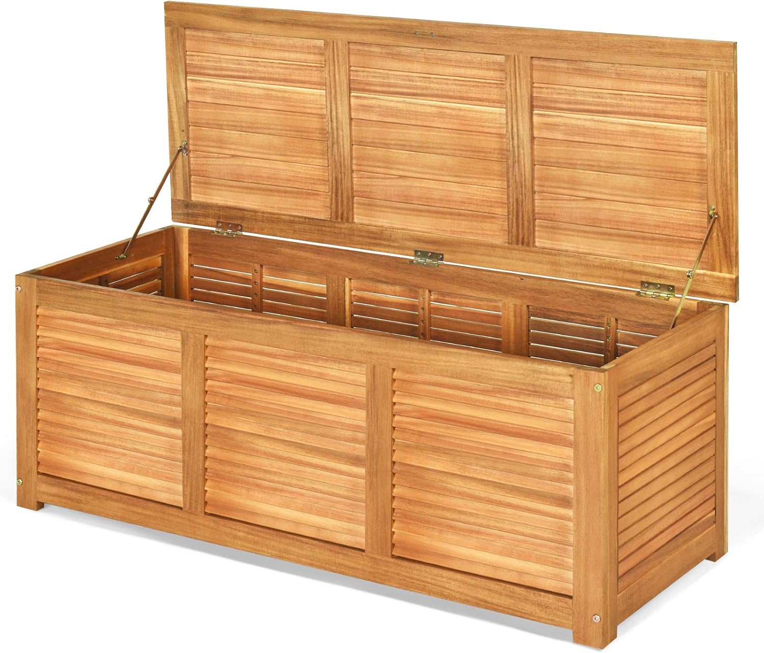 Garden Storage Box - Banco de almacenamiento de madera maciza