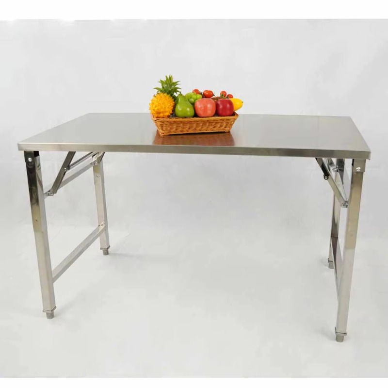 Outdoor Furniture Easy To Clean - Mesa de Comedor Plegable de Acero