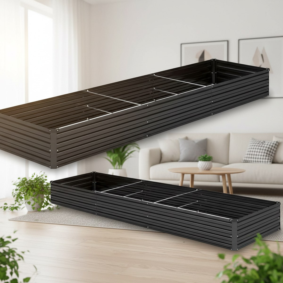Planter Raised Metal - Cama de Jardín Elevada Galvanizada de