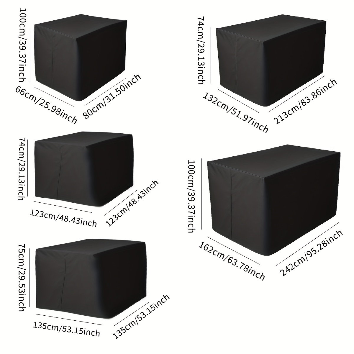 Outdoor Furniture Cafe - Funda Protectora para Muebles de Jardín,