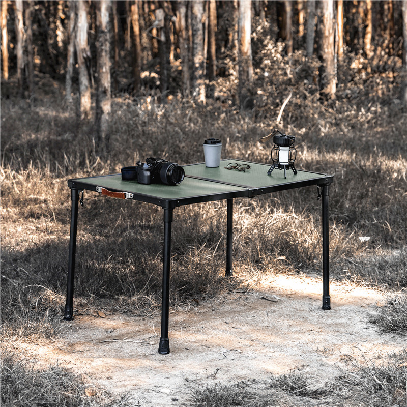 Outdoor Furniture Plus - Mesa Plegable Portátil de Aluminio para