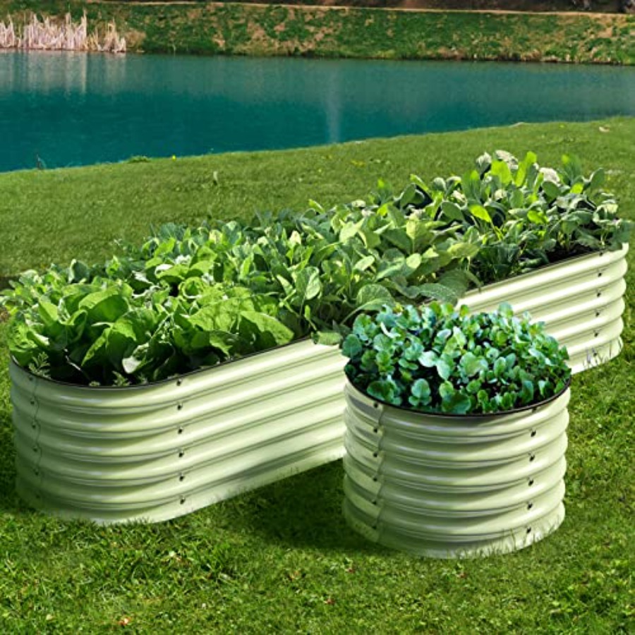 Planter Raised Metal - Jardines elevados modulares de acero galvanizado
