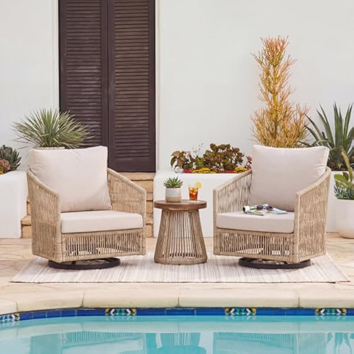 Outdoor Furniture Plus - Moderno juego de bistró para exteriores
