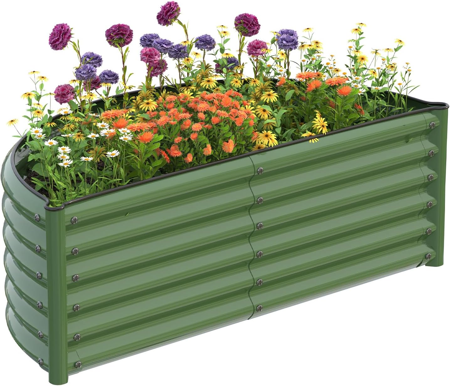 Planter Raised Metal - Jardinera Elevada Galvanizada para Exteriores, Kit