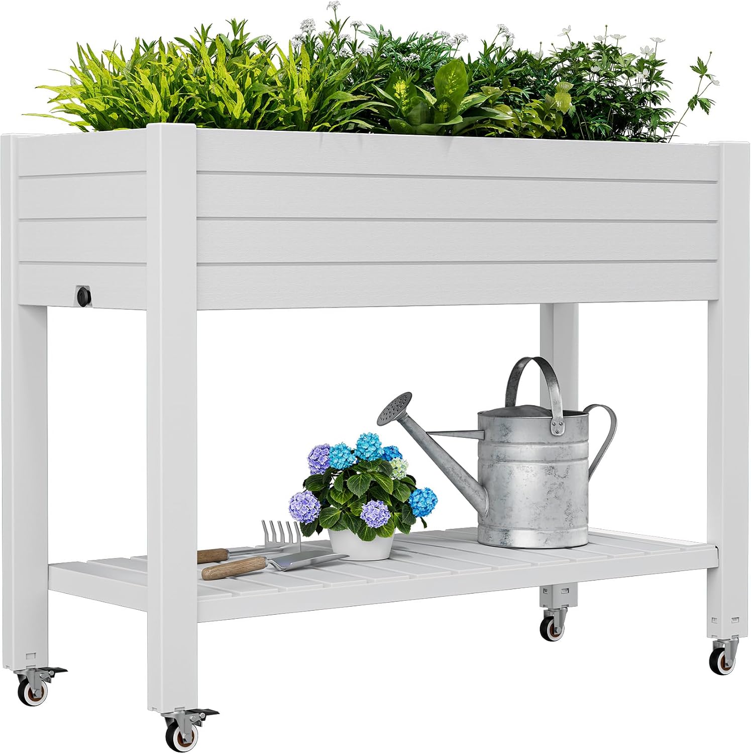 Garden Storage Box - Jardinera Móvil Elevada de 33.7 Pulgadas
