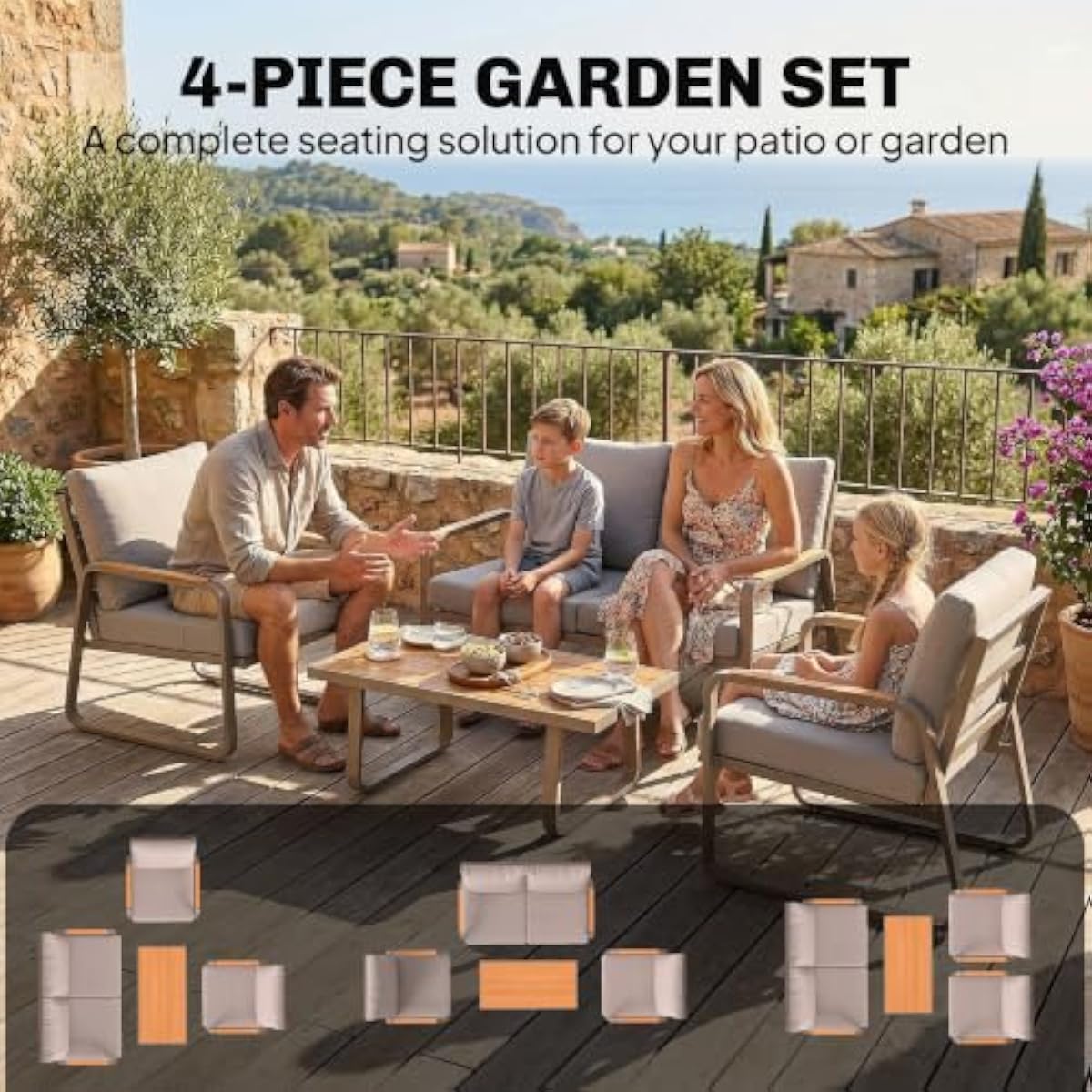 Colección de muebles de exteri - Outdoor Furniture Plus reseña y precio