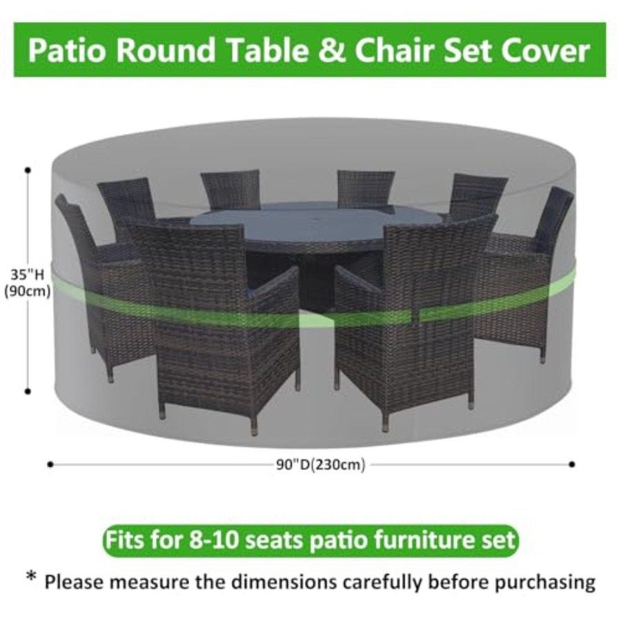 Fundas redondas para muebles d - Outdoor Furniture With Covers reseña y precio