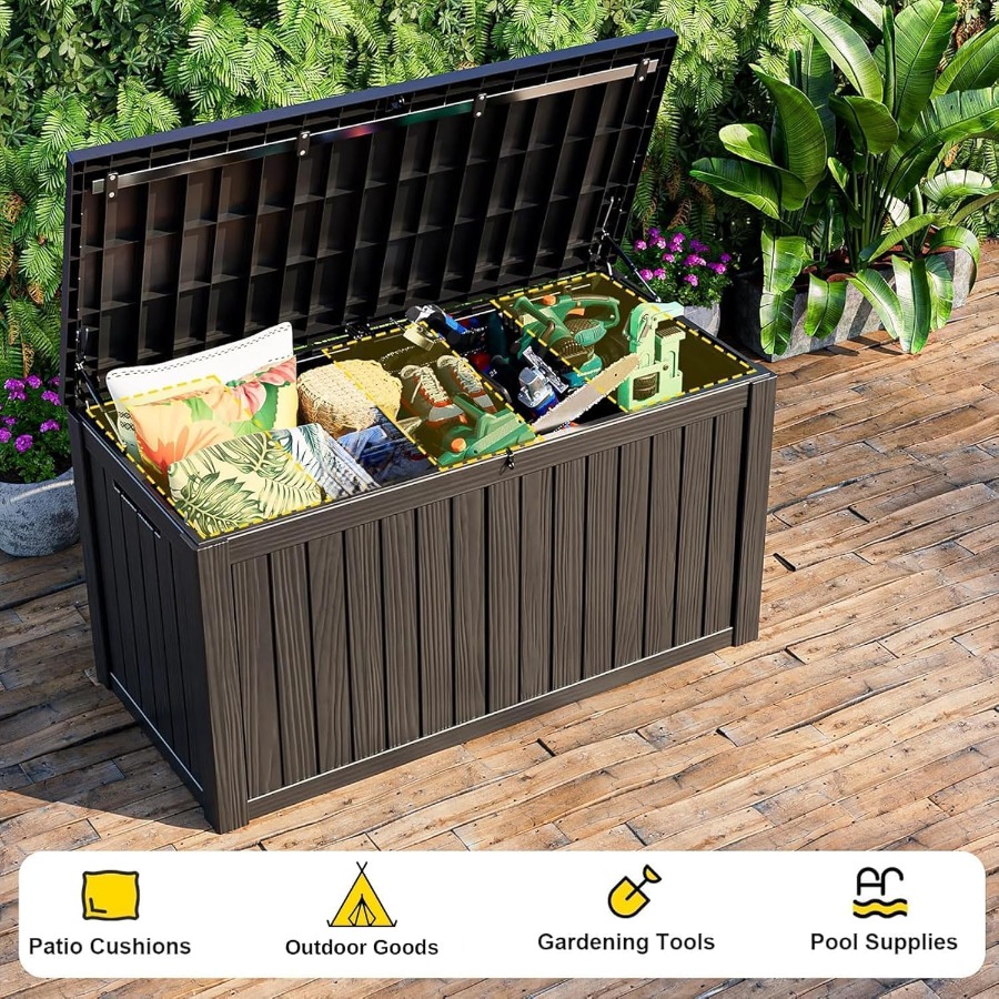 Caja de almacenamiento para ex - Garden Storage Box reseña y precio