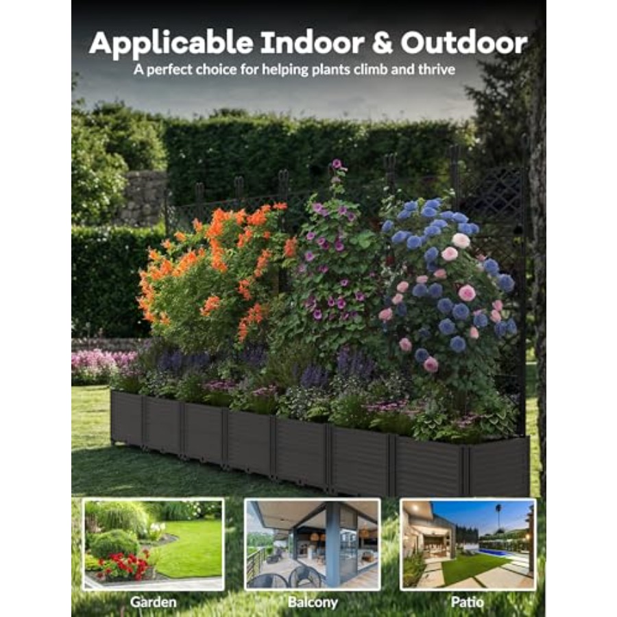 Kit de 7 piezas de jardineras  - Planter Raised Metal reseña y precio