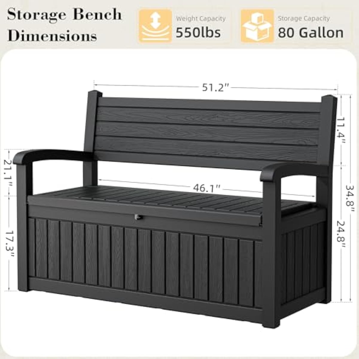 Banco de almacenamiento para e - Garden Storage Box reseña y precio