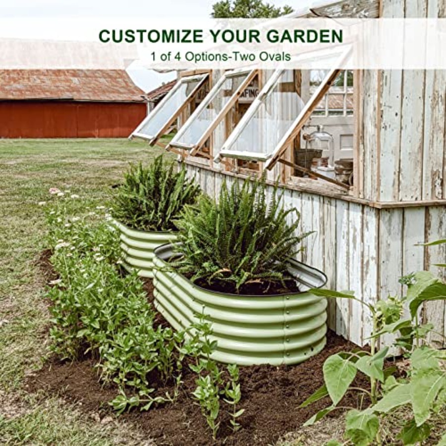 Jardines elevados modulares de - Planter Raised Metal reseña y precio