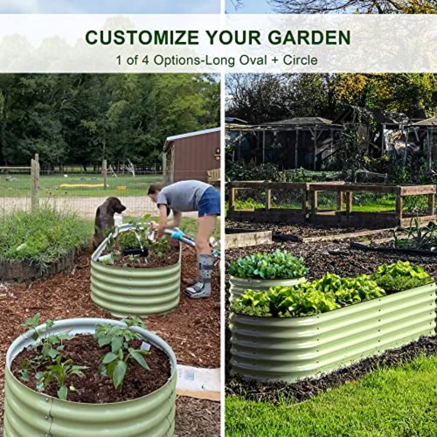 Jardines elevados modulares de - Planter Raised Metal reseña y precio