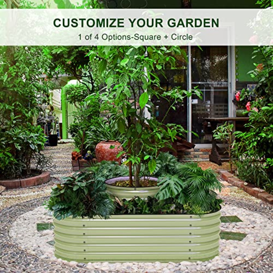 Jardines elevados modulares de - Planter Raised Metal reseña y precio