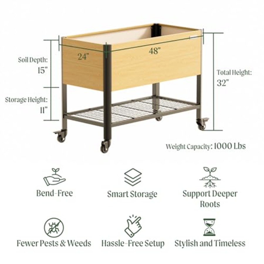Jardinería al aire libre: mace - Garden Storage Box reseña y precio