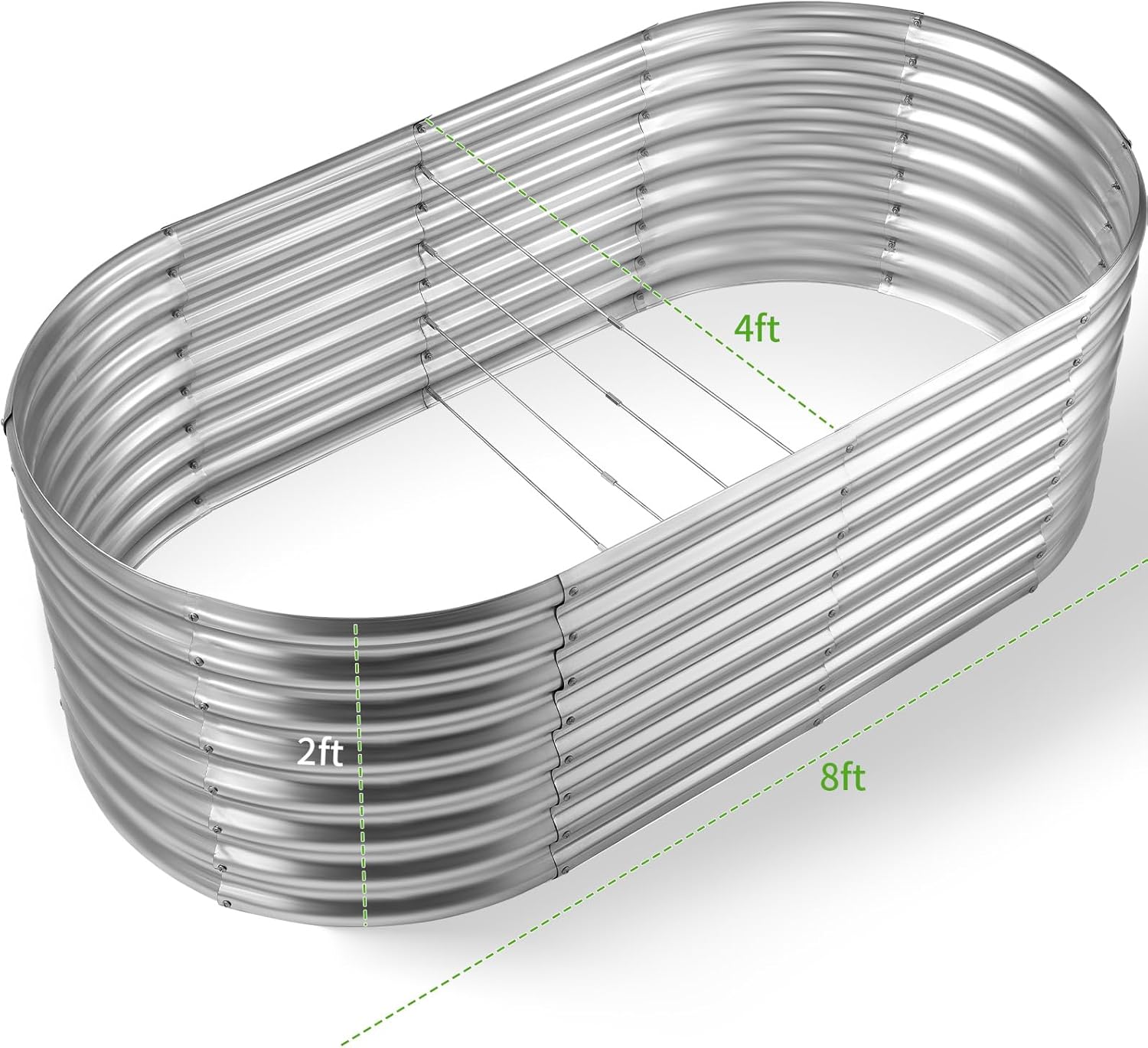 Jardinera Elevada Galvanizada, - Planter Raised Metal reseña y precio