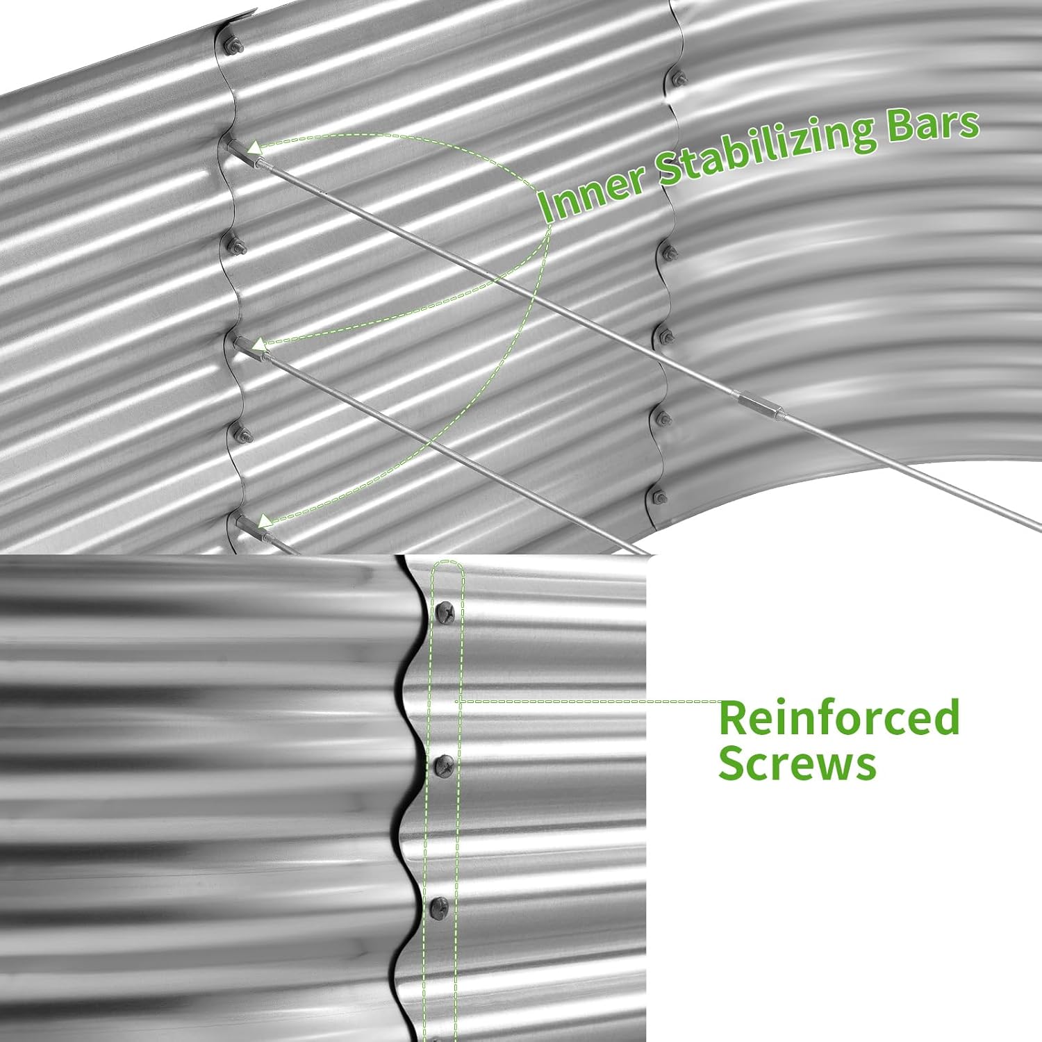 Jardinera Elevada Galvanizada, - Planter Raised Metal reseña y precio