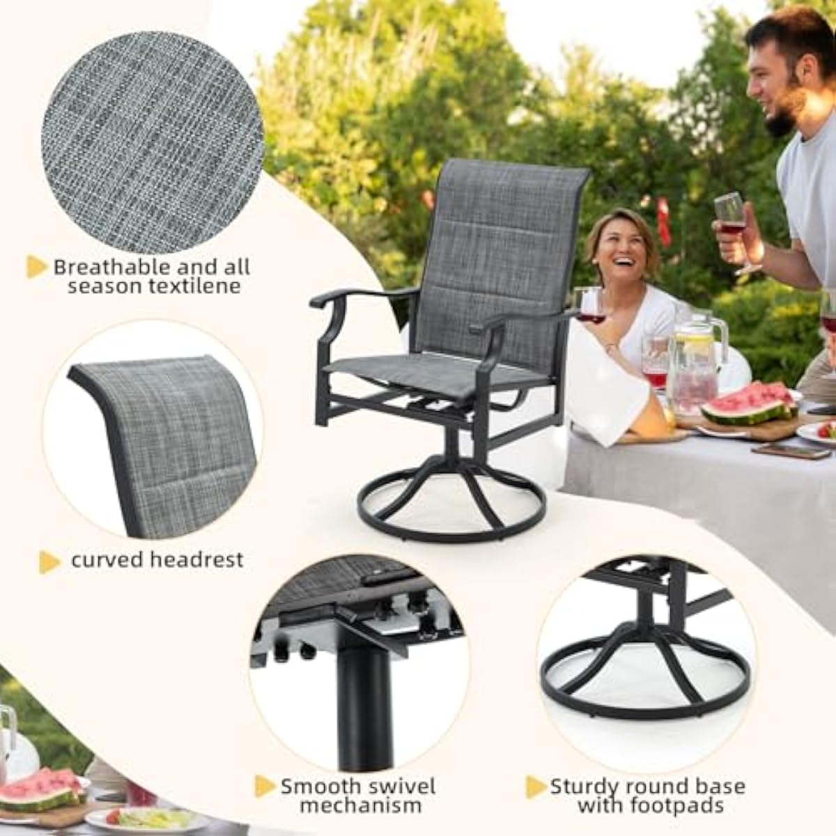 Juego de comedor moderno para  - Outdoor Furniture Plus reseña y precio