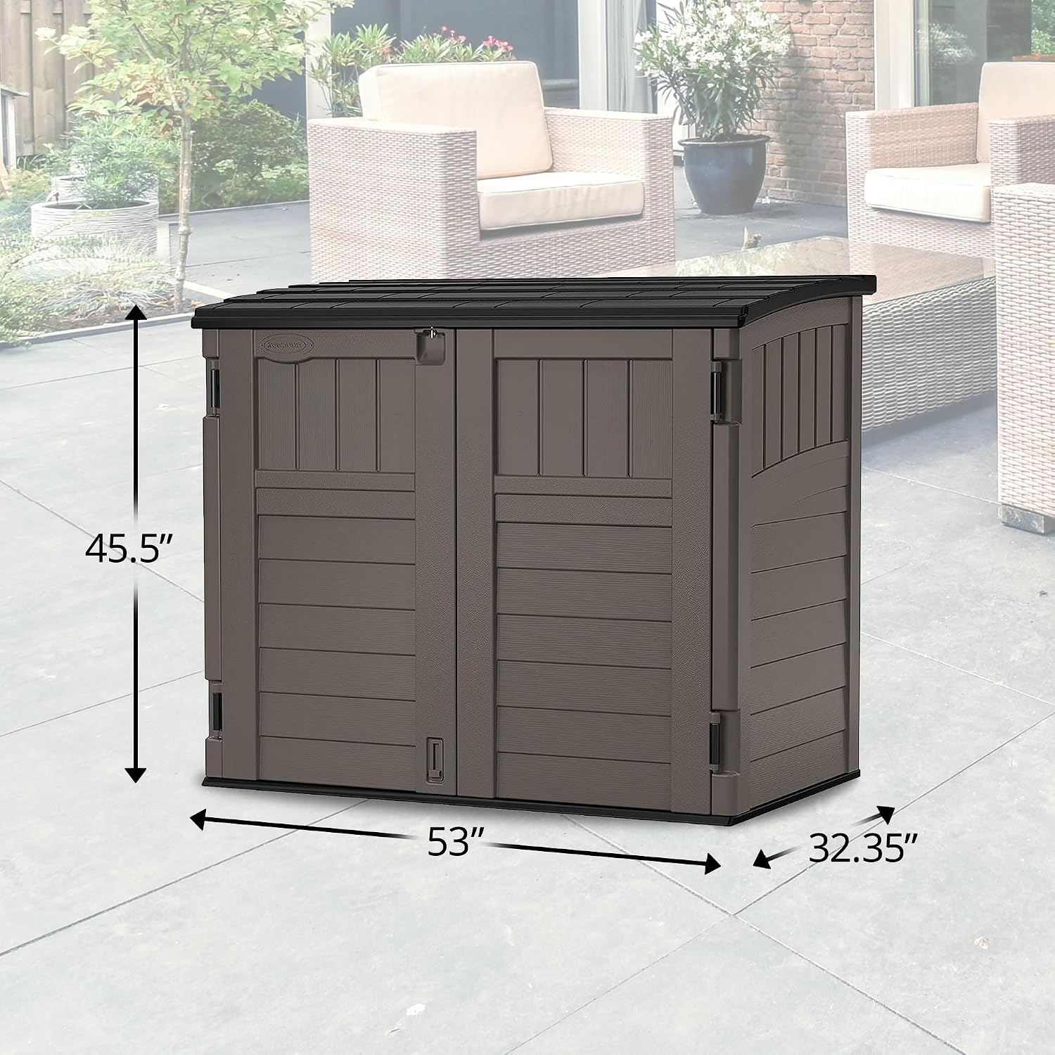 Caseta de almacenamiento exter - Garden Storage Box reseña y precio