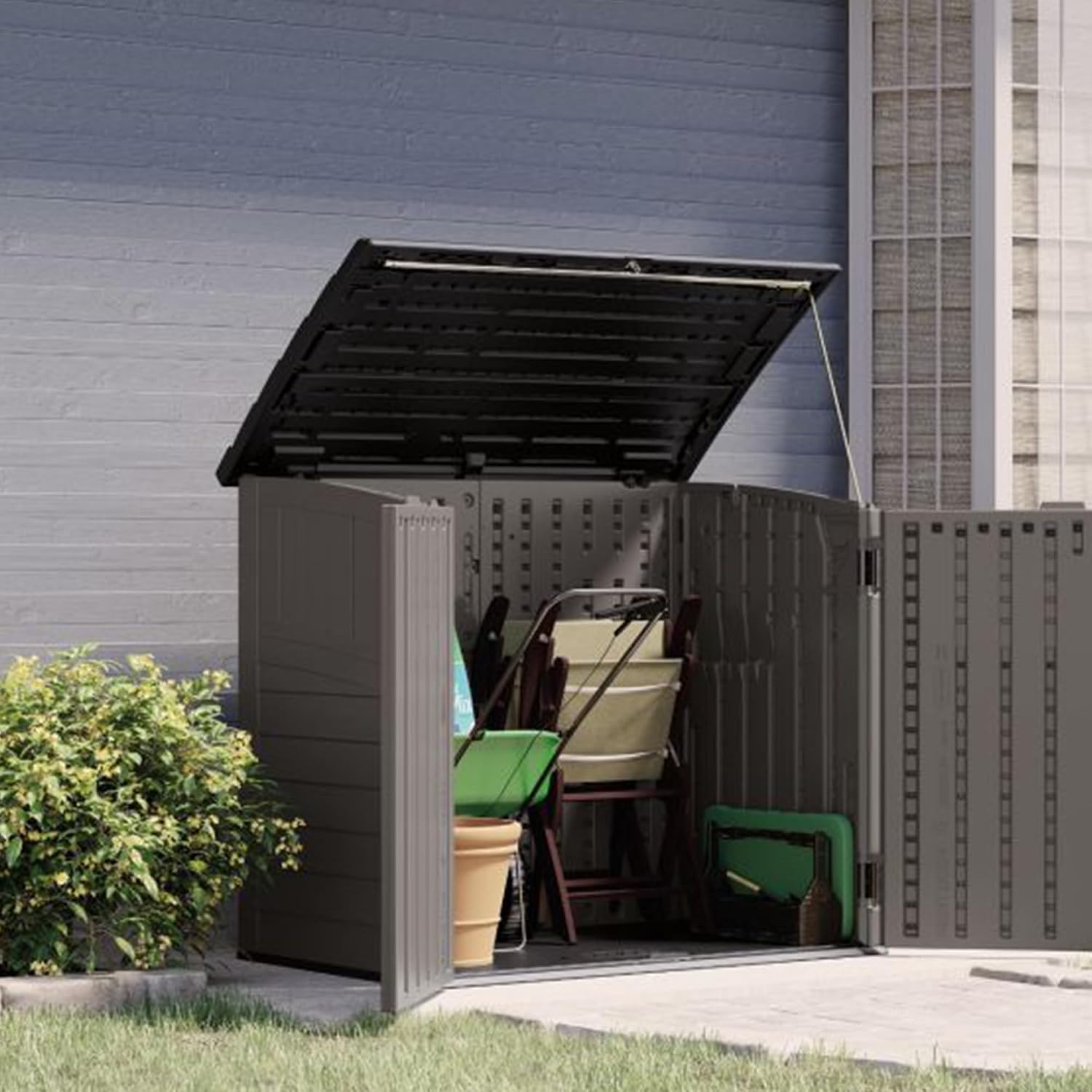 Caseta de almacenamiento exter - Garden Storage Box reseña y precio