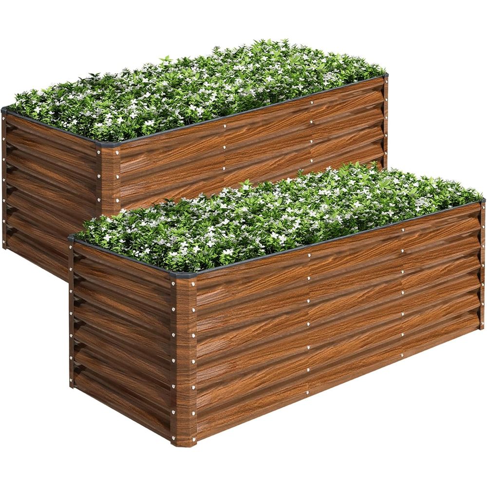 Kit de 2 Jardineras Elevadas G - Planter Raised Metal reseña y precio