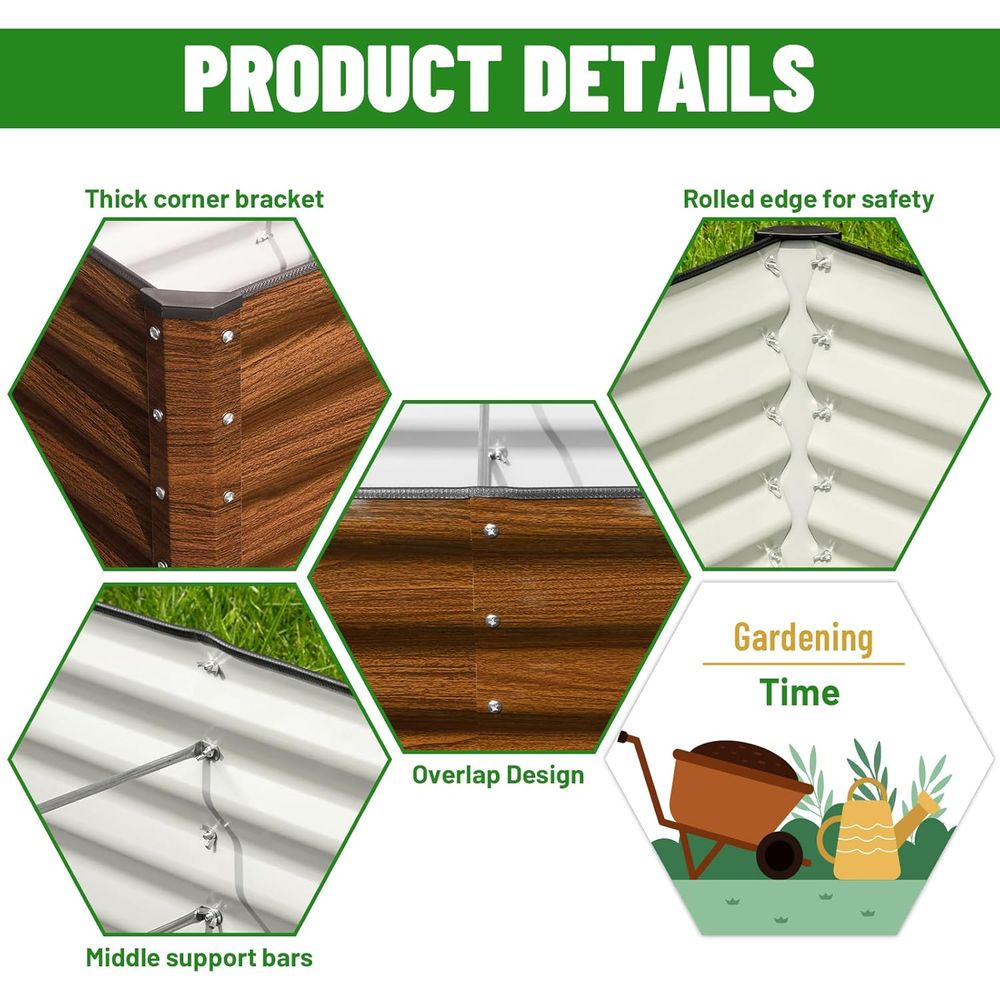 Kit de 2 Jardineras Elevadas G - Planter Raised Metal reseña y precio