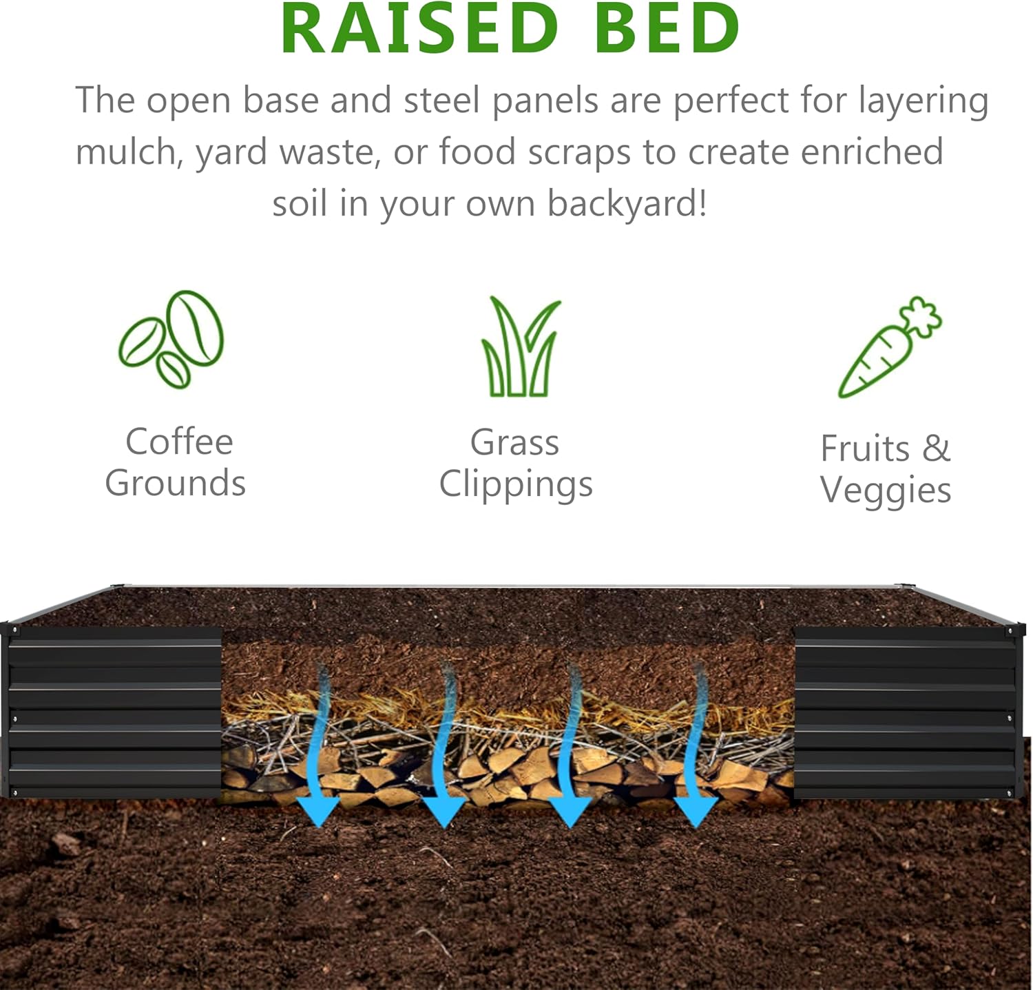 Kit de 2 Macetas Elevadas Galv - Planter Raised Metal reseña y precio