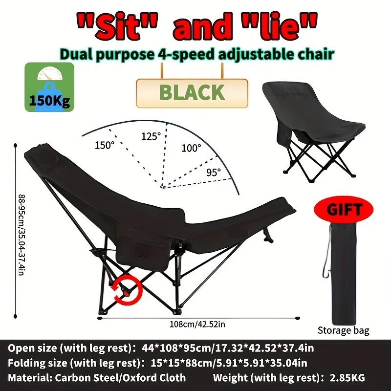 Silla lunar plegable ajustable - Outdoor Furniture Used reseña y precio