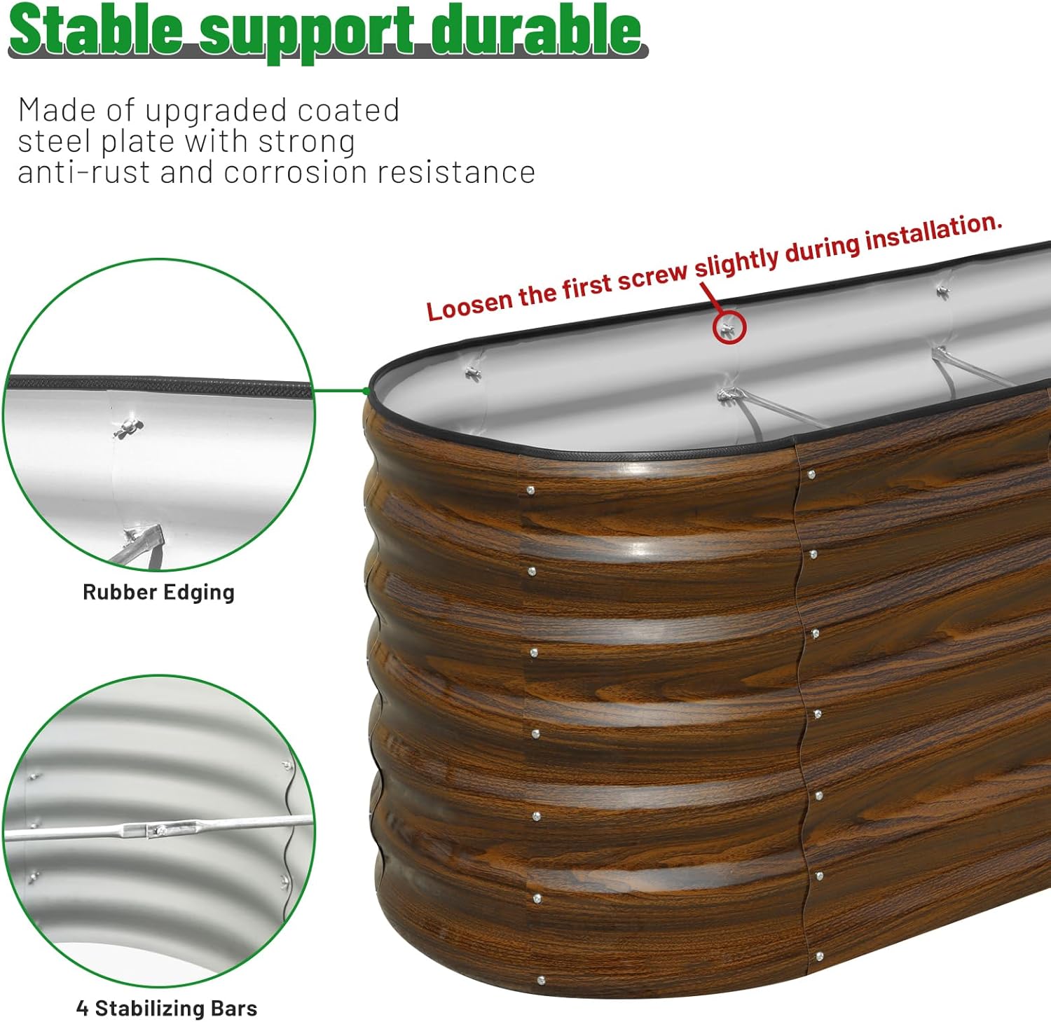Kit de Jardinera Elevada de Ac - Planter Raised Metal reseña y precio