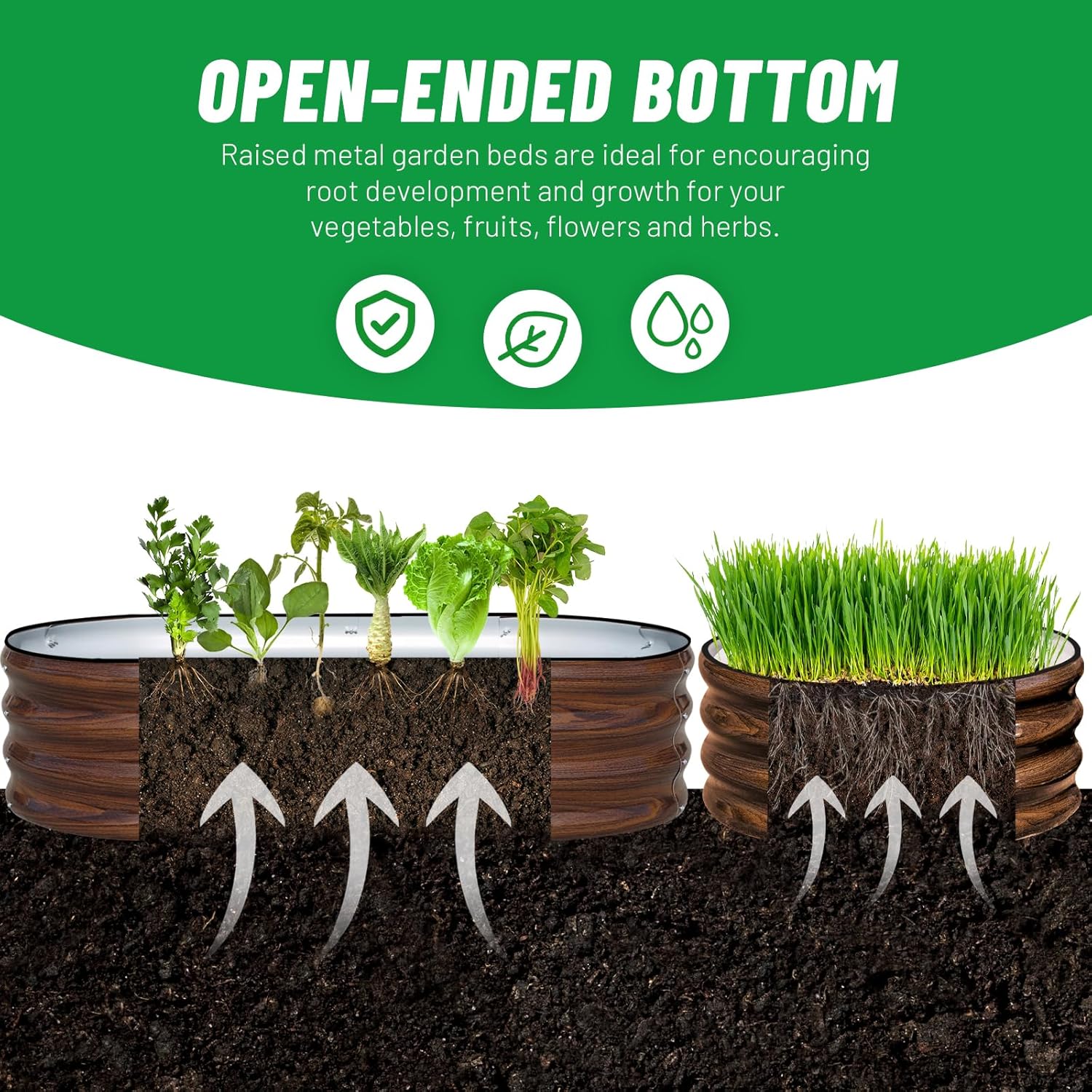 Kit de 3 Jardineras Elevadas d - Planter Raised Metal reseña y precio