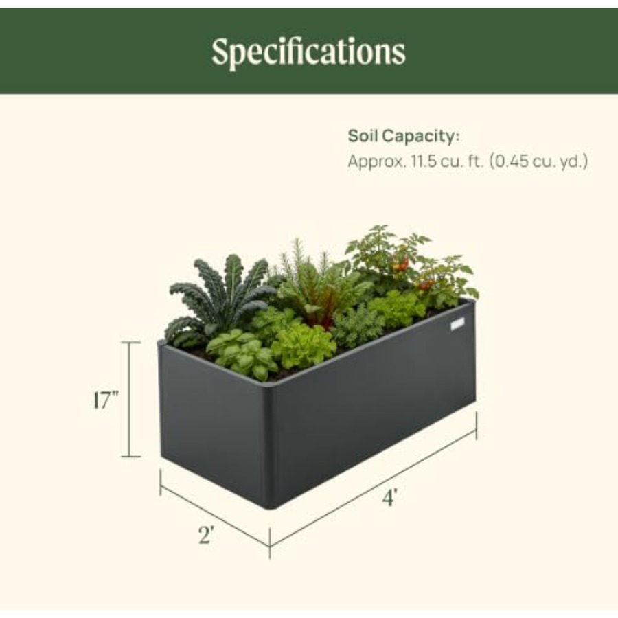 Cama de jardín elevada moderna - Planter Raised Metal reseña y precio