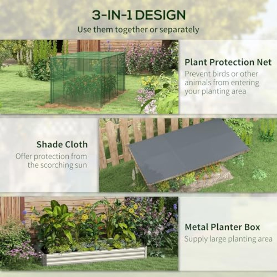 Jardinera Elevada Galvanizada  - Planter Raised Metal reseña y precio