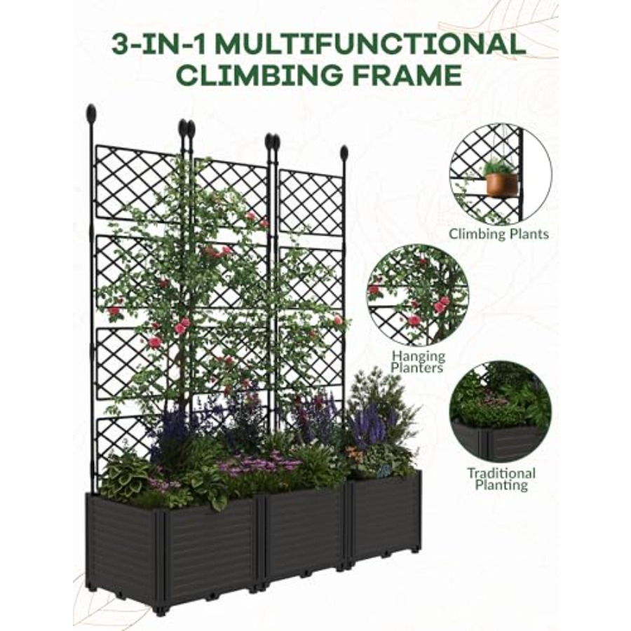 Kit de 3 piezas para crear un  - Planter Raised Metal reseña y precio