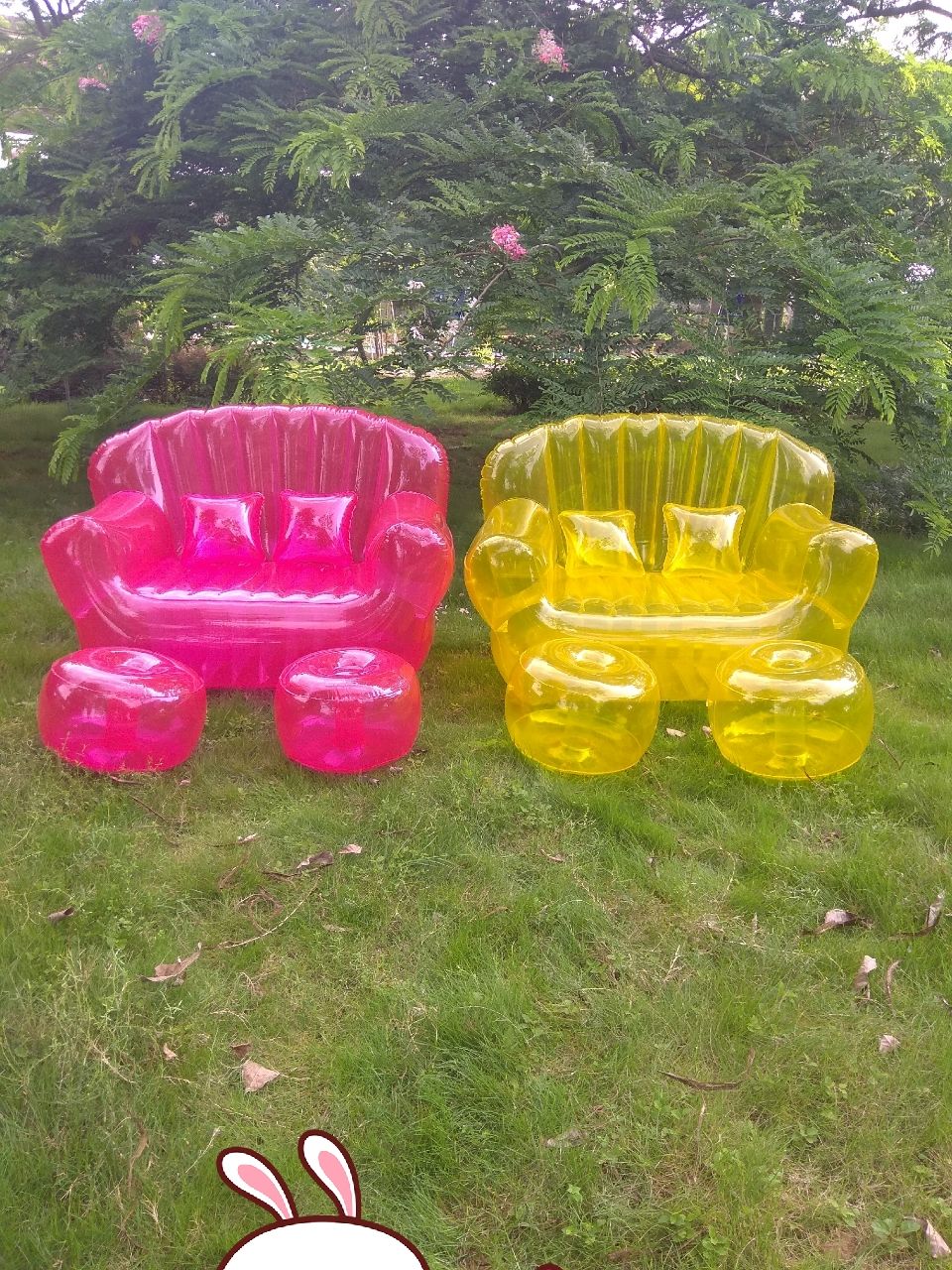 Sofá inflable elegante de lujo - Outdoor Furniture Cafe reseña y precio