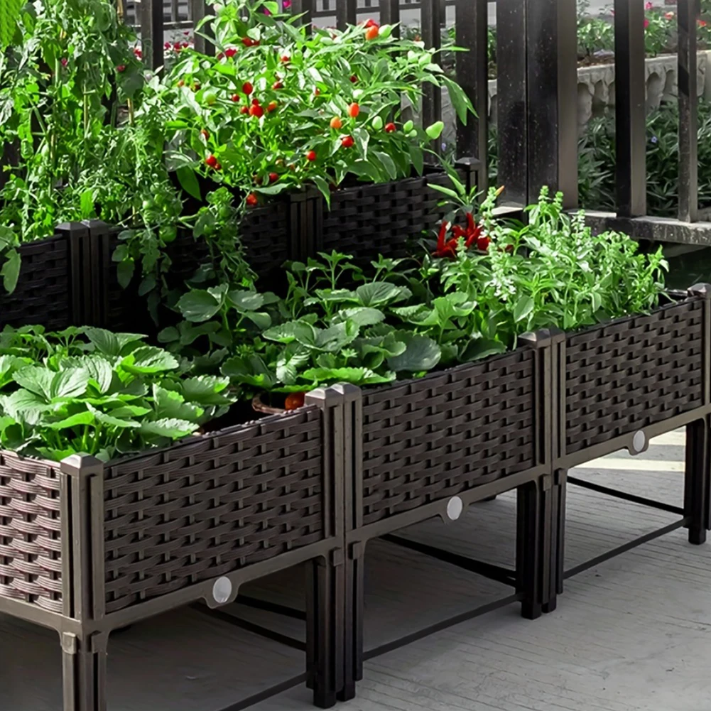 Cama de jardín de gran capacid - Garden Storage Box reseña y precio