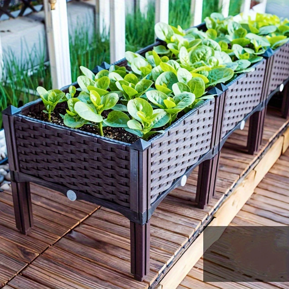 Cama de jardín de gran capacid - Garden Storage Box reseña y precio