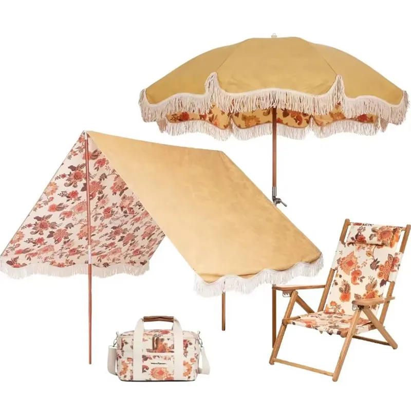 Sombrilla de Playa de Lona de  - Outdoor Furniture Plus reseña y precio