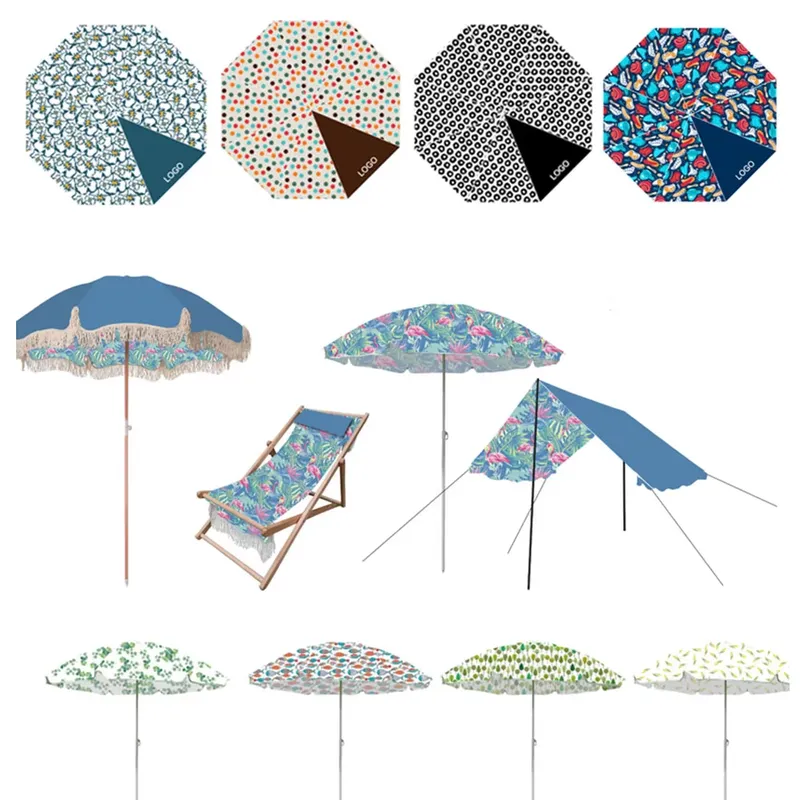 Sombrilla de Playa de Lona de  - Outdoor Furniture Plus reseña y precio